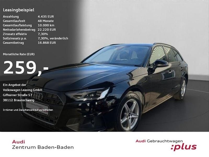 Brillantschwarz Gebraucht 2022 Audi A4 Comfort Kombi | 22.220 € (Guter Preis) - Bild 1/4
