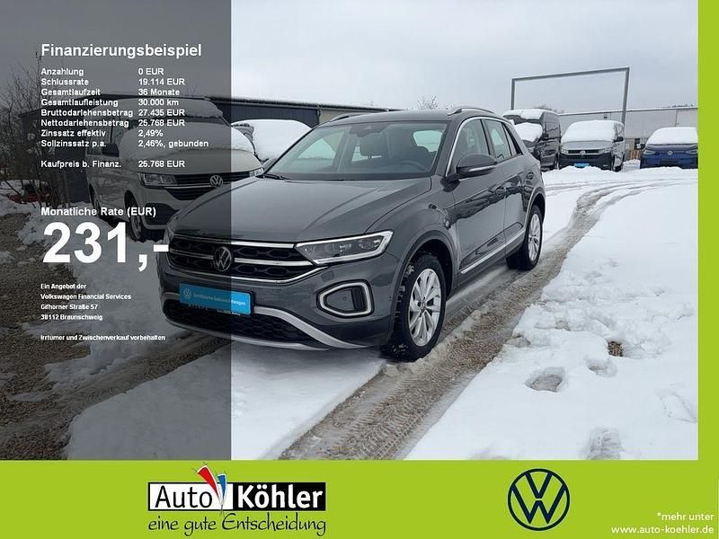 Gebraucht VW T-Roc Style 116 PS (85 kW) 2024 Indiumgrau (metallic) SUV