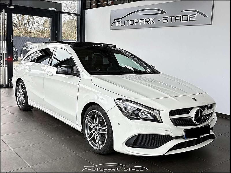 Gebraucht Mercedes CLA220 AMG line 177 PS (130 kW) 2018 Calcitweiss/zirrusweiss Limousine