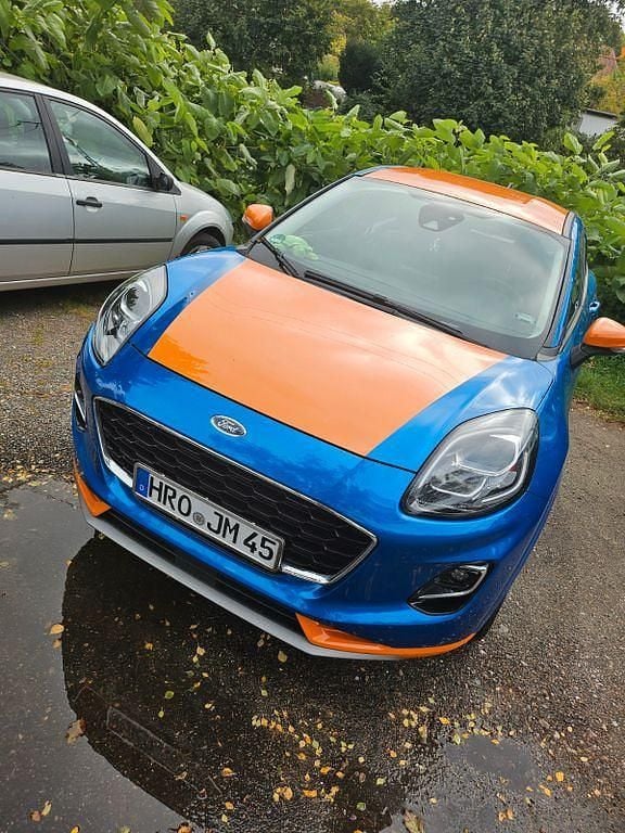 Blau Gebraucht 2022 Ford Puma Gen-E ST-Line SUV | 15.555 € (Superpreis) - Bild 1/4