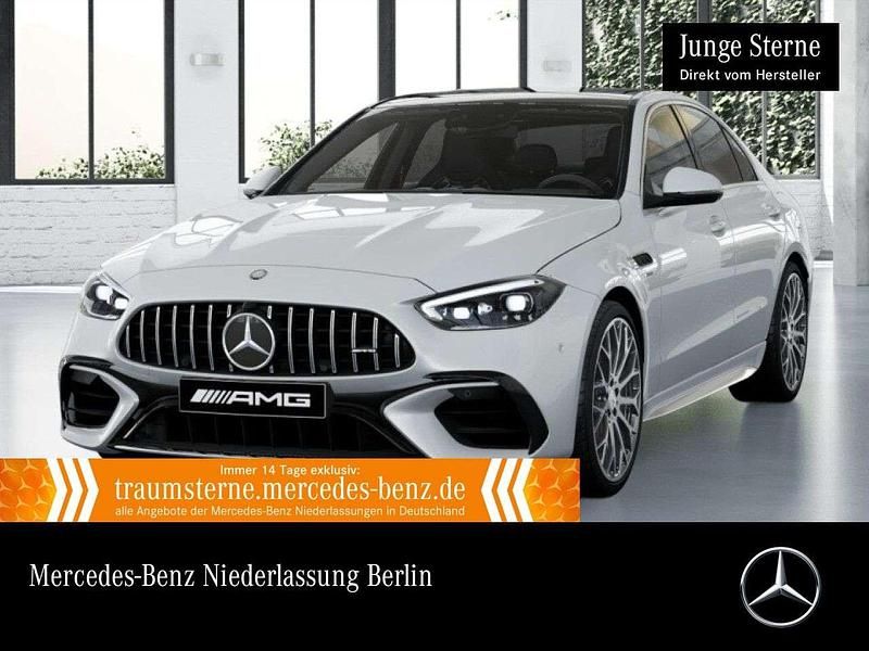 Manufaktur opalithweiß bright Gebraucht 2024 Mercedes C63S AMG AMG Limousine | 81.990 € (Etwas zu teuer) - Bild 1/3