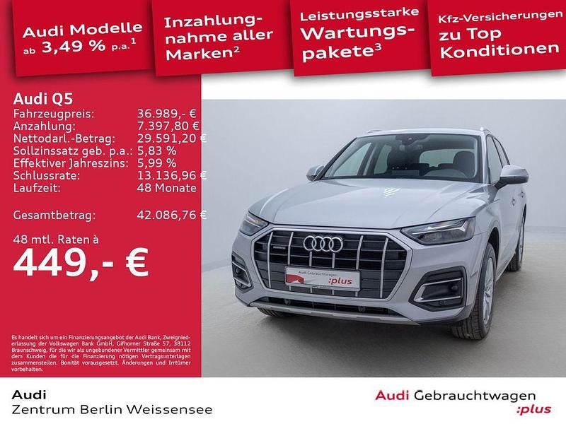 Gebraucht Audi Q5 Ambiente 265 PS (194 kW) 2022 Florettsilber metallic SUV
