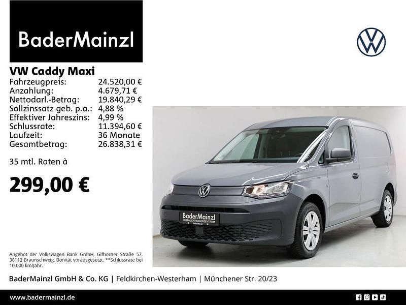 Grau Gebraucht 2023 VW Caddy Maxi Van / Kleinbus | 24.520 € (Guter Preis) - Bild 1/4