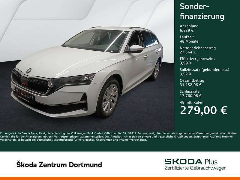 Weiß Gebraucht 2025 Skoda Octavia Selection Kombi | 34.393 € (Guter Preis) - Bild 1/2