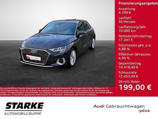 Manhattangrau metallic Gebraucht 2023 Audi A3 Sportback e-tron Advanced Plus Kleinwagen | 20.950 € (Guter Preis) - Bild 1/4