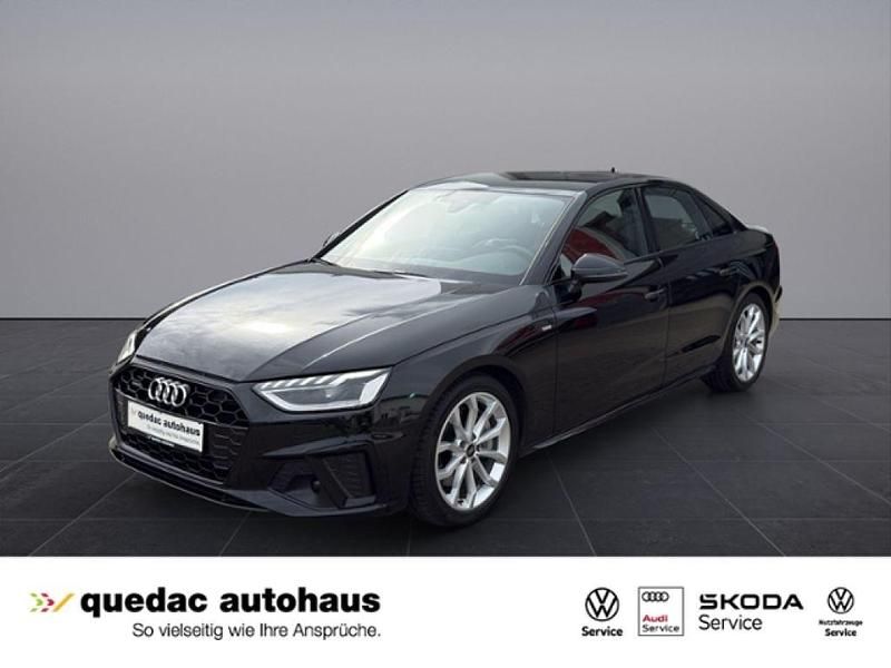 Mythosschwarz met. (metallic) Gebraucht 2015 Audi A4 S-Line Kombi | 38.949 € - Bild 1/4