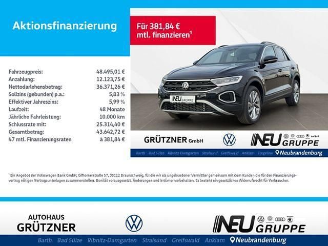 Schwarz Neu 2024 VW T-Roc Goal SUV | 48.495 € - Bild 1/4