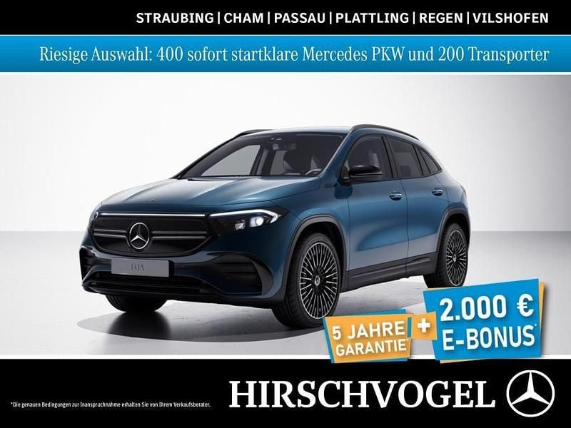 Denimblau metallic Gebraucht 2022 Mercedes EQA350 AMG line SUV | 31.630 € (Guter Preis) - Bild 1/4