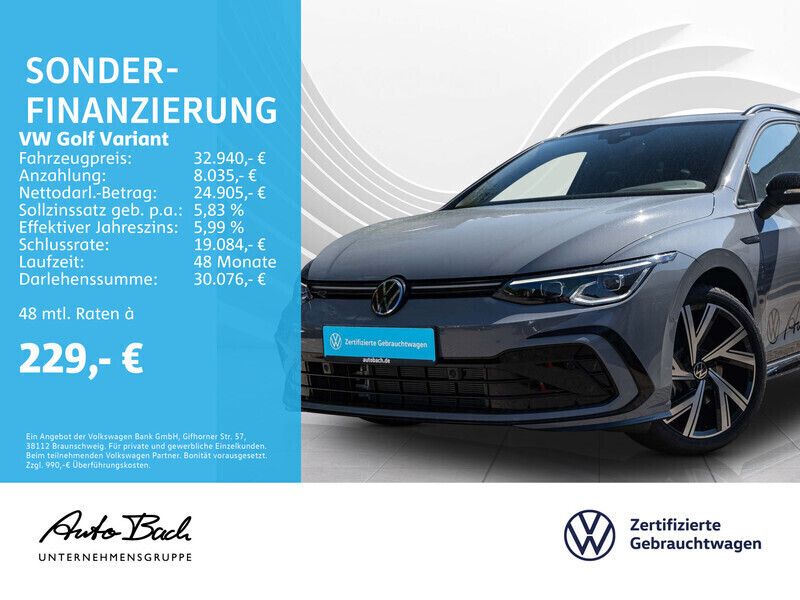 Mondsteingrau Gebraucht 2024 VW Golf VIII R-line Kombi | 32.940 € (Fairer Preis) - Bild 1/4