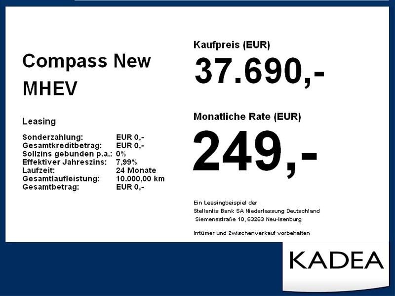 Uusi Jeep Compass 145 HP (106 kW) 2025 Valkoinen Katumaasturi
