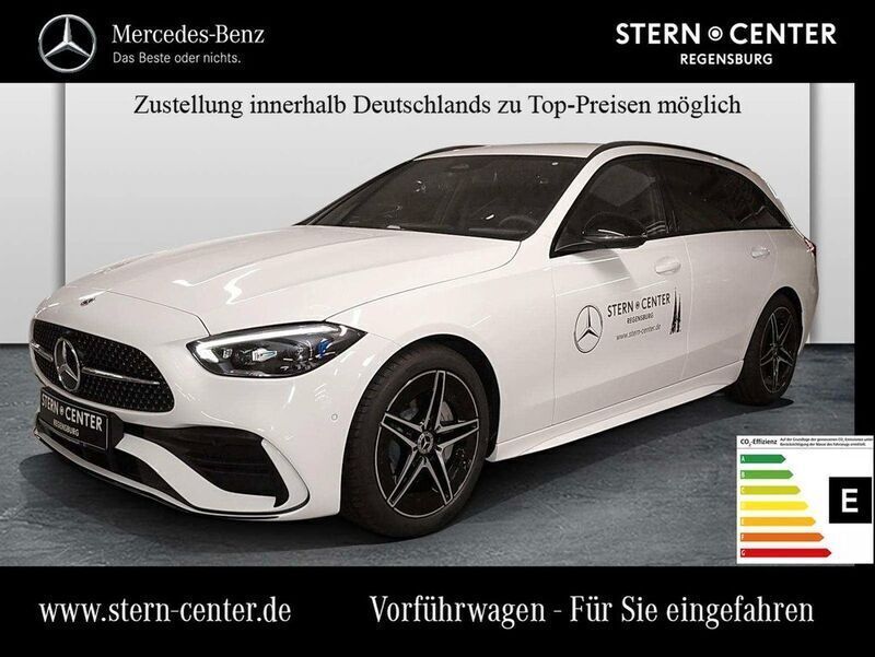 Unilack polarweiß Gebraucht 2024 Mercedes C200 AMG Kombi | 41.488 € (Fairer Preis) - Bild 1/4