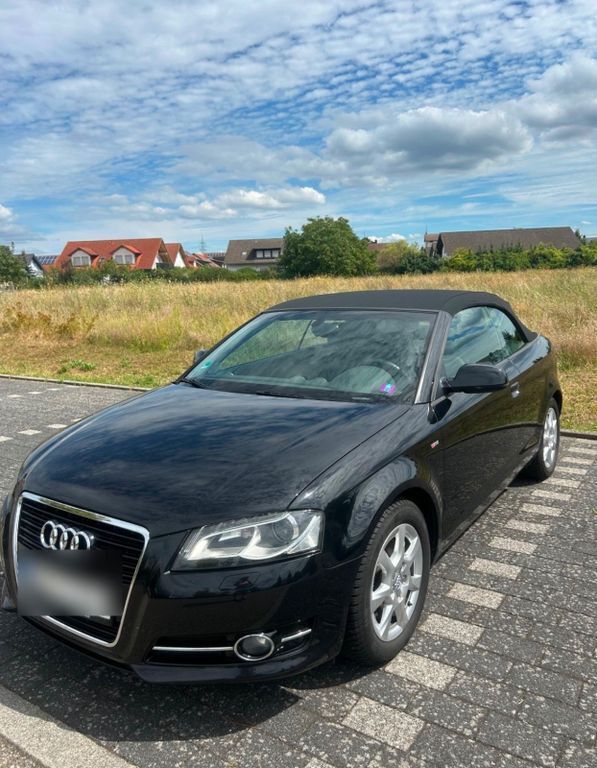 Schwarz Gebraucht 2012 Audi A3 Cabriolet S-Line Cabrio | 8.900 € (Guter Preis) - Bild 1/4