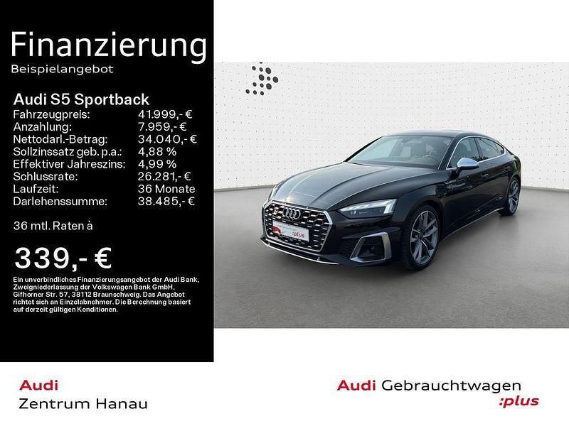 Mythosschwarz metallic Gebraucht 2022 Audi S5 Sportback Ambiente Kleinwagen | 41.999 € (Guter Preis) - Bild 1/4