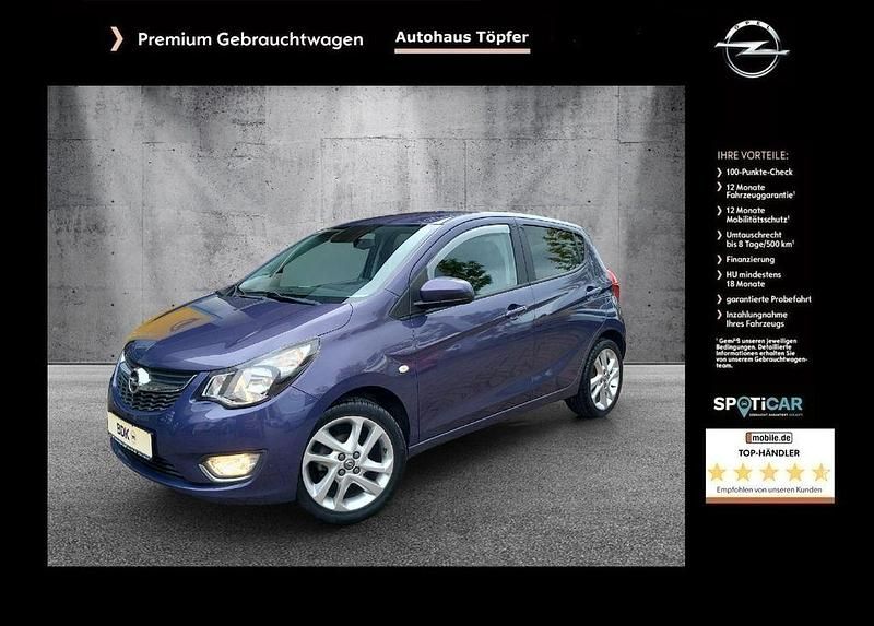 Violet Gebraucht 2015 Opel Karl Exklusiv Kleinwagen | 9.450 € (Fairer Preis) - Bild 1/4