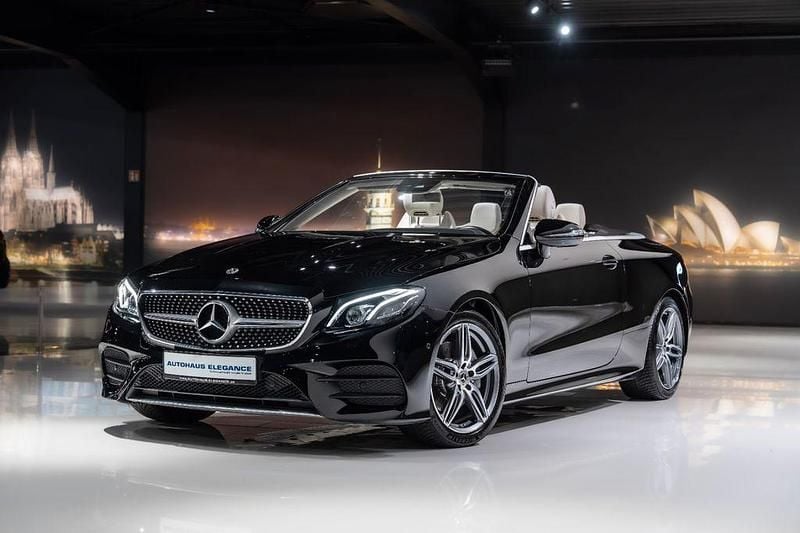 Obsidianschwarz Gebraucht 2019 Mercedes E200 Business Cabrio | 34.980 € (Guter Preis) - Bild 1/4