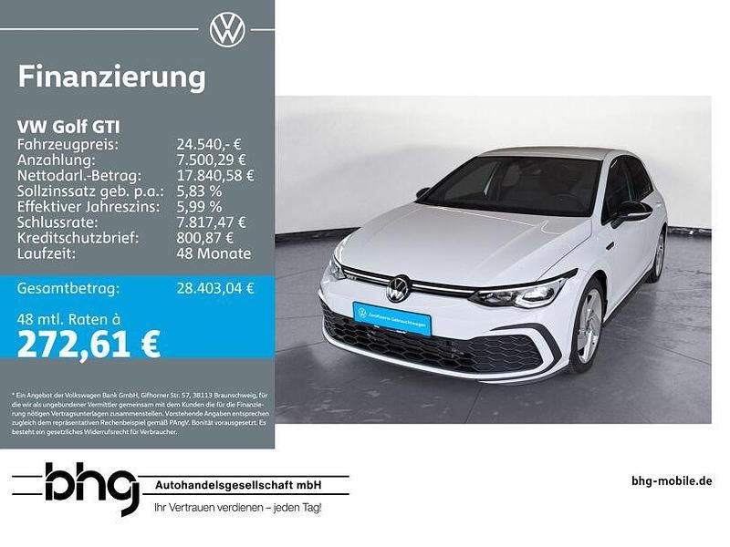 Weiß Gebraucht 2023 VW Golf VIII GTI Limousine | 24.540 € (Superpreis) - Bild 1/4