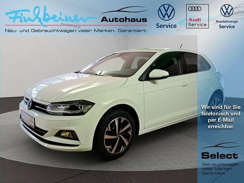 Pure white (weiß), uni Gebraucht 2021 VW Polo Highline Kleinwagen | 18.890 € (Fairer Preis) - Bild 1/4