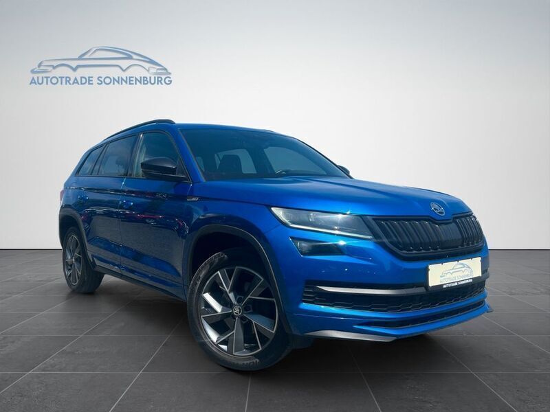 Raceblau metallic Gebraucht 2020 Skoda Kodiaq SportLine SUV | 24.990 € (Fairer Preis) - Bild 1/4