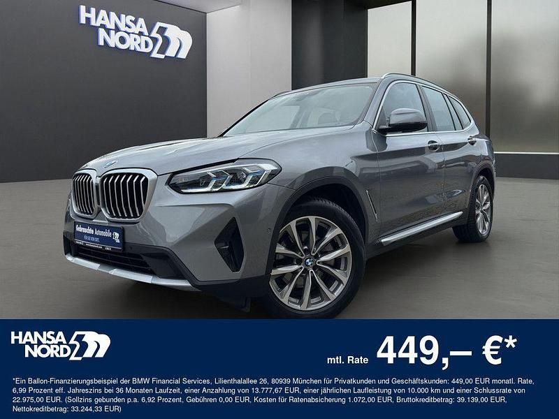 Grau / skyscraper grau (metallic) Gebraucht 2023 BMW X3 Sport Line SUV | 45.950 € (Fairer Preis) - Bild 1/4