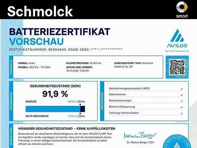 Schwarz Gebraucht 2023 Smart ForTwo Electric Drive Exclusive | 16.900 € (Fairer Preis) - Bild 1/1