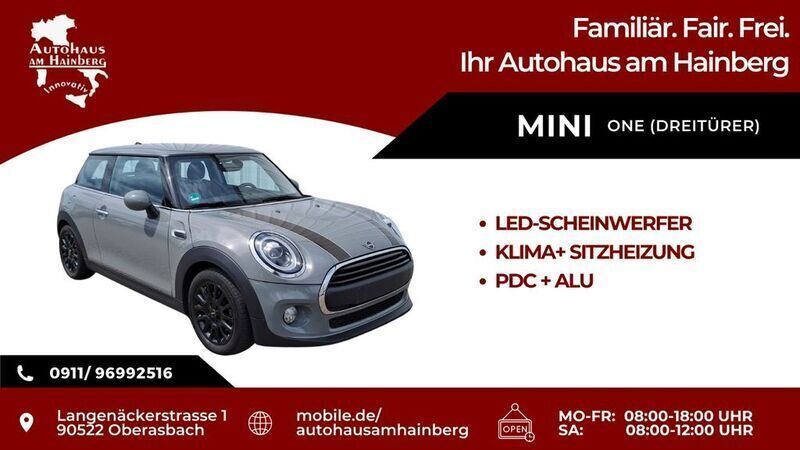 Grau Gebraucht 2019 Mini ONE Kleinwagen | 15.990 € (Fairer Preis) - Bild 1/4
