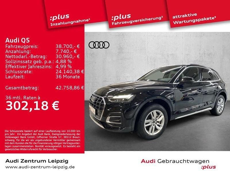 Schwarz Gebraucht 2022 Audi Q5 Advanced Plus SUV | 38.700 € (Superpreis) - Bild 1/3
