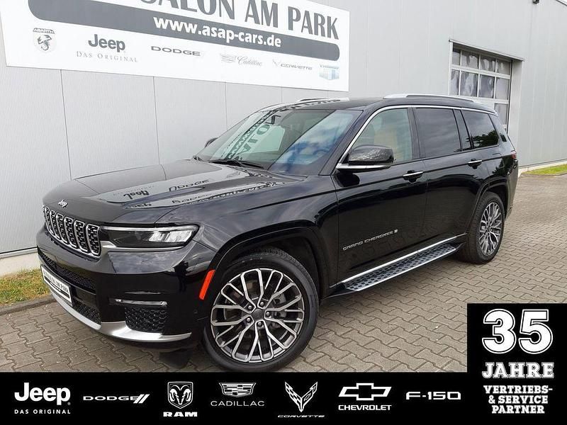 Schwarz Gebraucht 2021 Jeep Grand Cherokee Summit SUV | 55.890 € - Bild 1/4