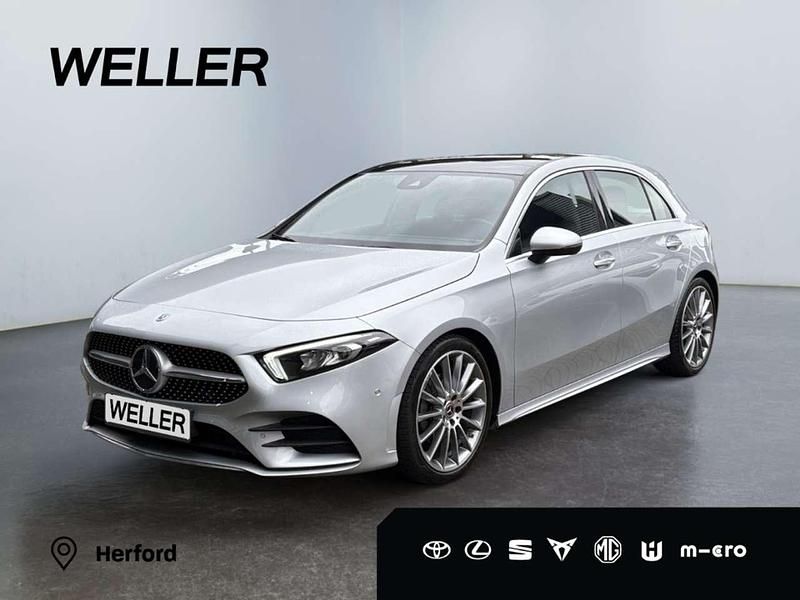 Iridiumsilber metalliclack Gebraucht 2022 Mercedes A200 AMG line Limousine | 28.649 € (Fairer Preis) - Bild 1/3