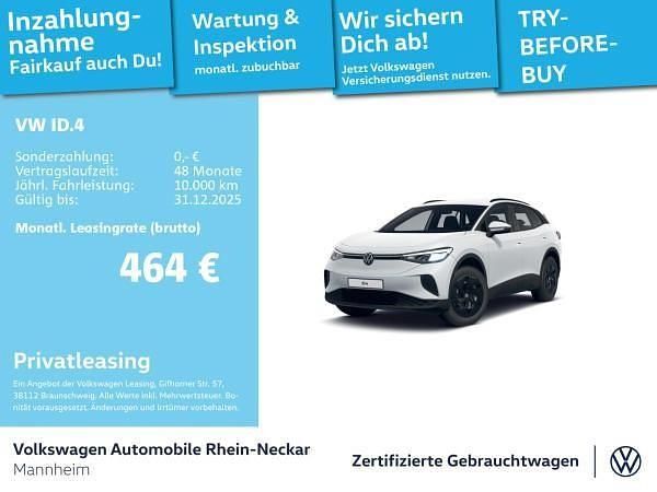 Weiß (gletscherweiß metallic) Neu 2025 VW ID.4 Pro SUV | 43.492 € (Superpreis) - Bild 1/4