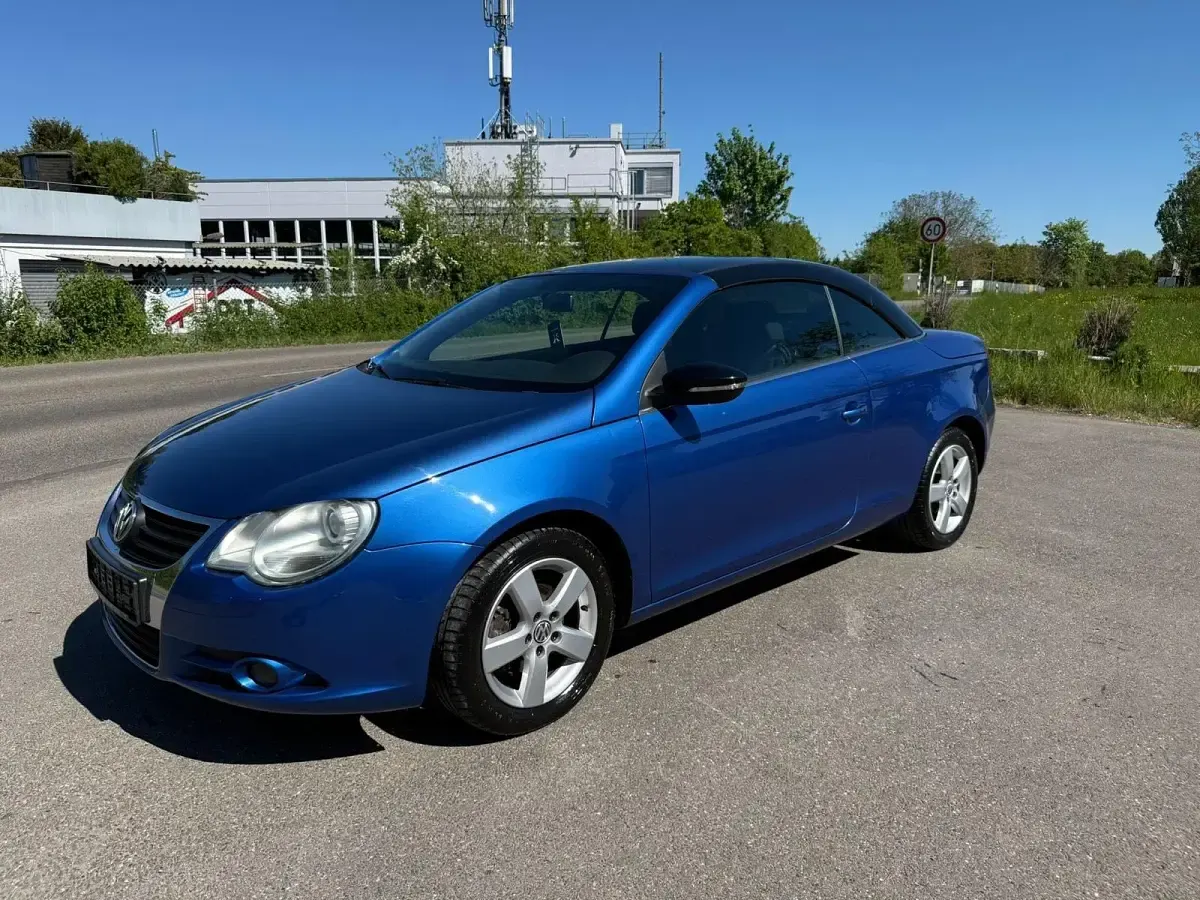 Brugt VW Eos 122 HK (89 kW) 2010 Blå Cabriolet