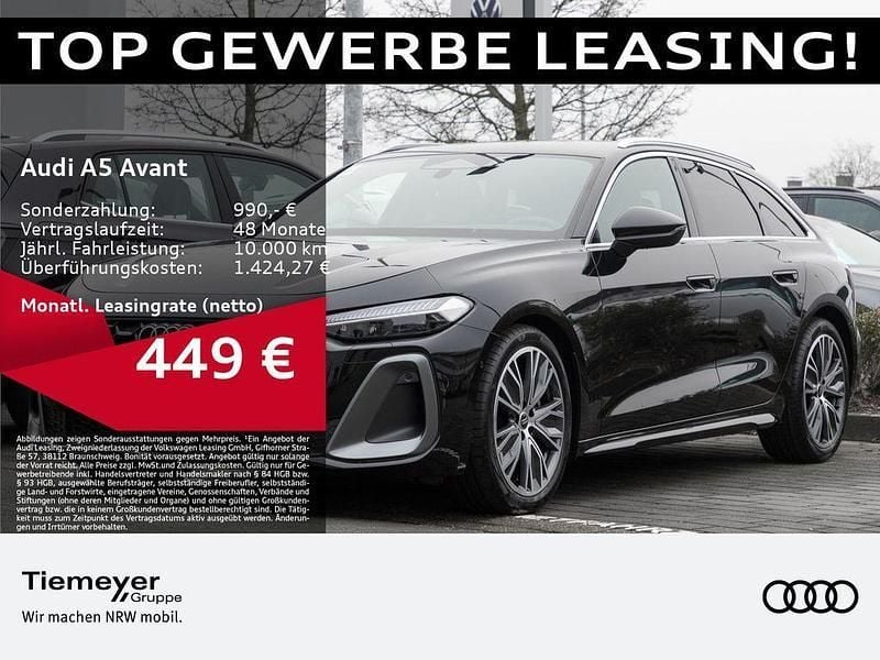 Mythosschwarz metallic Neu 2025 Audi A5 S-Line Coupé | 56.980 € (Fairer Preis) - Bild 1/4