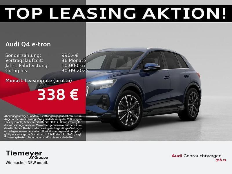 Blau Gebraucht 2024 Audi Q4 e-tron Advanced Plus SUV | 41.760 € - Bild 1/4