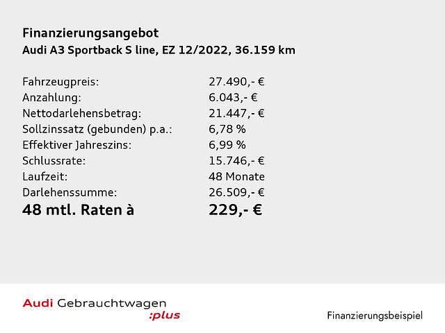 Gebraucht Audi A3 S-Line 245 PS (180 kW) 2022 Schwarz Limousine