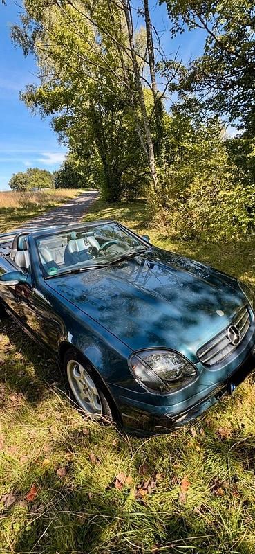 Blau Gebraucht 2000 Mercedes SLK200 Edition Cabrio | 3.200 € (Fairer Preis) - Bild 1/4