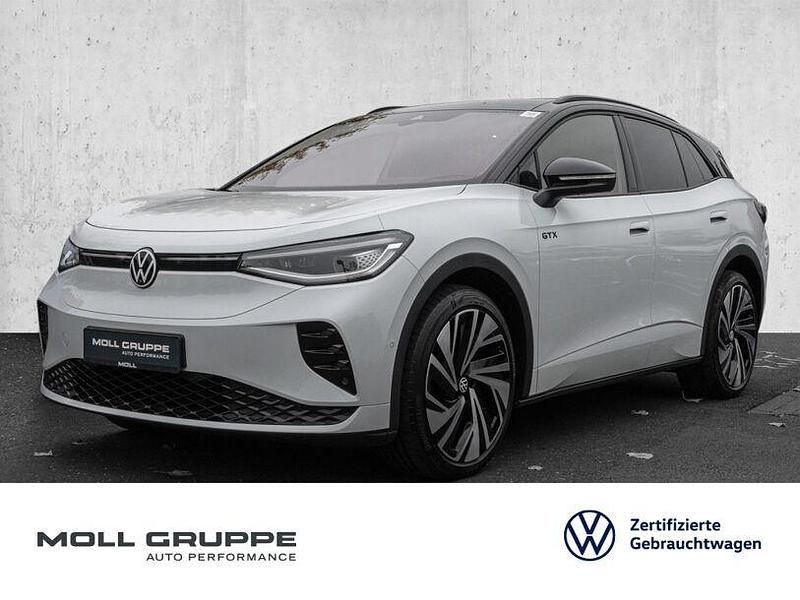 Gletscherweiß schwarz (metallic) Gebraucht 2023 VW ID.4 GTX SUV | 34.890 € (Fairer Preis) - Bild 1/4