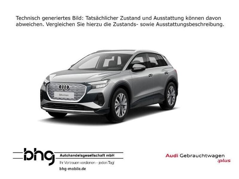 Taifungrau metallic Gebraucht 2022 Audi Q4 e-tron Advanced Plus SUV | 33.660 € (Superpreis) - Bild 1/4