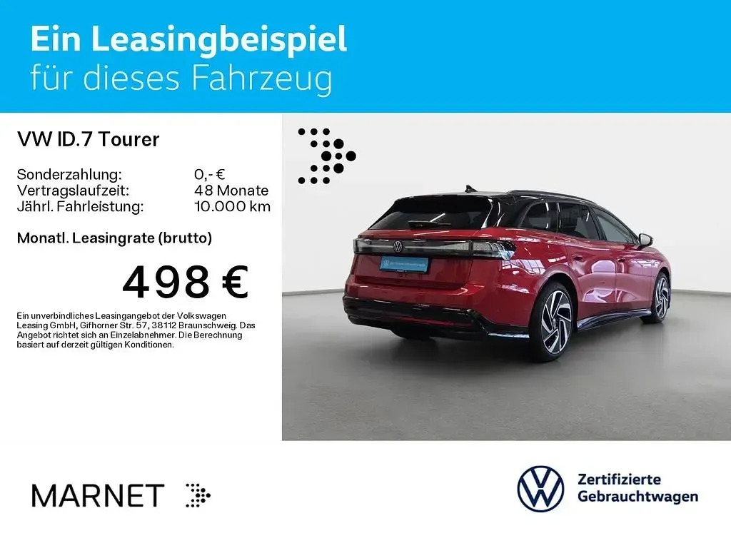 Gebraucht VW ID.7 Pro 210 kW (286 PS) 2025 Kings red metallic/schwarz Kombi