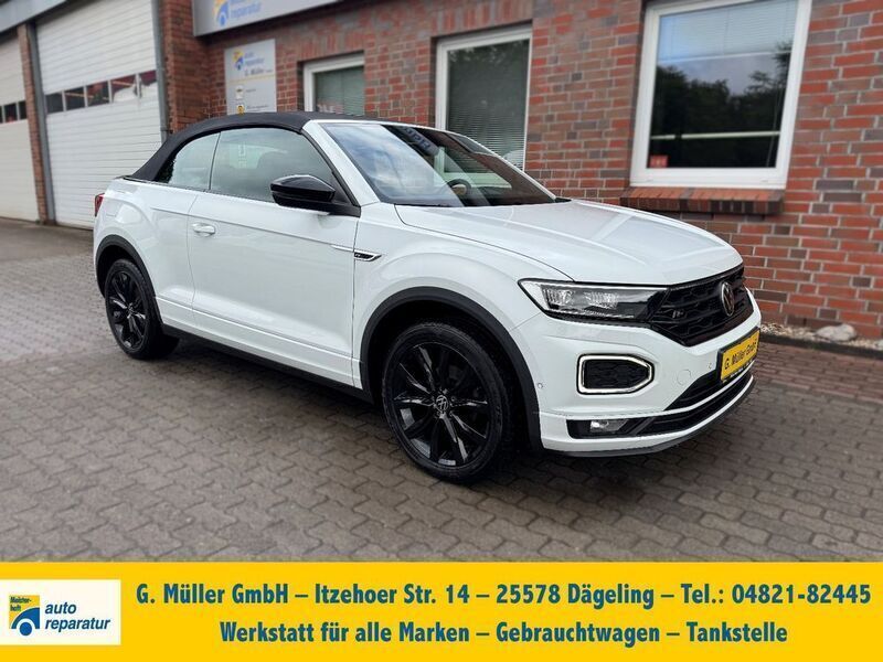 Weiß Gebraucht 2021 VW T-Roc Cabriolet R-line Cabrio | 29.980 € (Fairer Preis) - Bild 1/4