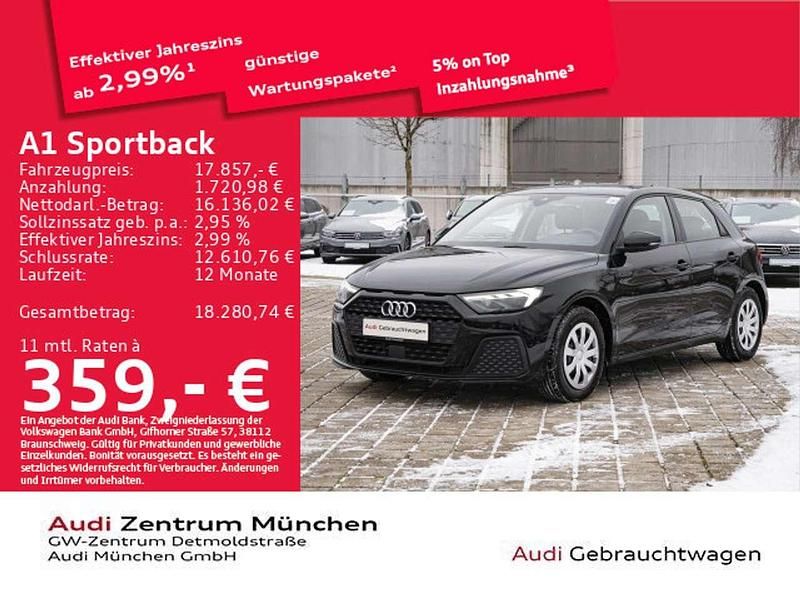 Gebraucht Audi A1 95 PS (69 kW) 2022 Mythosschwarz metallic Limousine