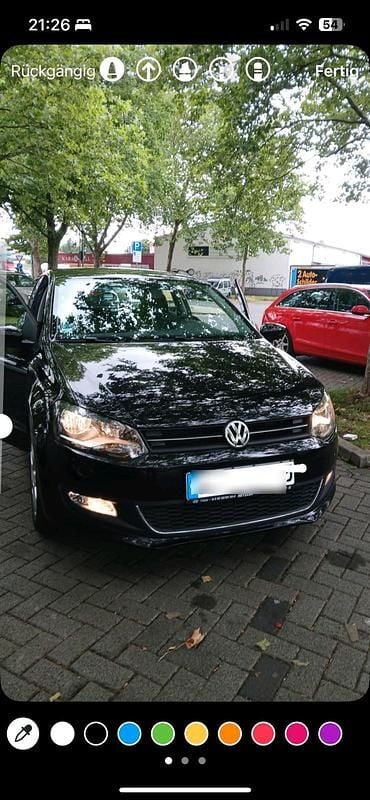 Gebraucht VW Polo 85 PS (62 kW) 2010 Schwarz Kleinwagen