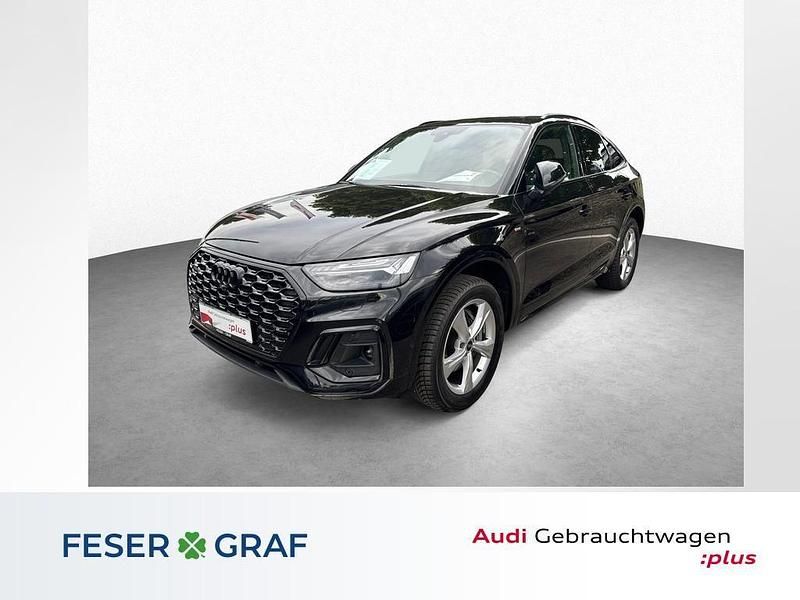 Mythosschwarz metallic Gebraucht 2024 Audi Q5 Sportback S-Line SUV | 50.980 € (Guter Preis) - Bild 1/4