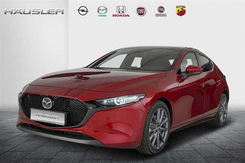 Neu Mazda 3 Exclusive-Line 140 PS (102 kW) 2025 Soul red crystal Limousine