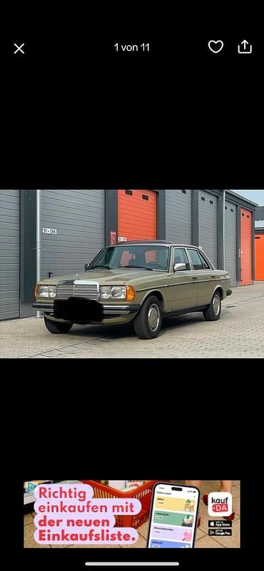 Gebraucht Mercedes E230 136 PS (100 kW) 1981 Grün Limousine