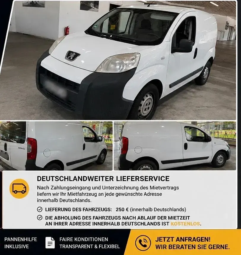 Gebraucht Peugeot Bipper 75 PS (55 kW) 2013 Weiß Van / Kleinbus