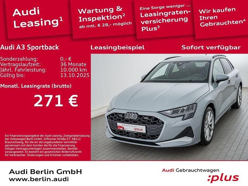 Pfeilgrau perleffekt Gebraucht 2024 Audi A3 Advanced Plus Kombi | 33.900 € (Fairer Preis) - Bild 1/3