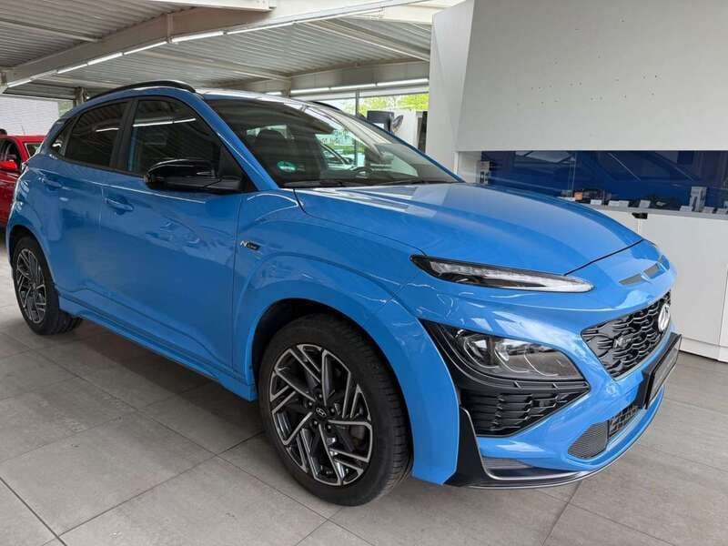 Blau Gebraucht 2021 Hyundai Kona N Line SUV | 19.990 € (Fairer Preis) - Bild 1/4