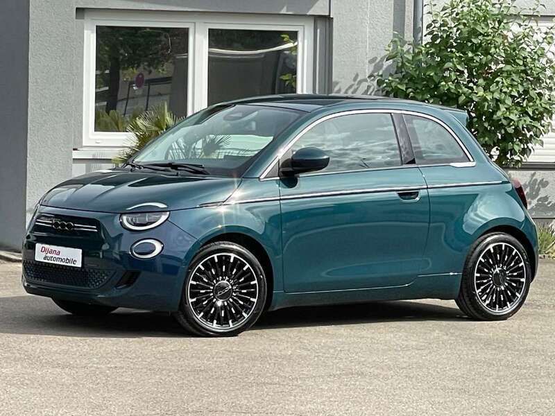 Ocean grün Gebraucht 2022 Fiat 500e La Prima Kleinwagen | 18.599 € (Guter Preis) - Bild 1/4