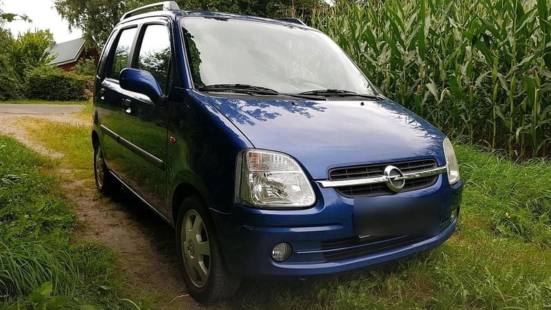 Blau Gebraucht 2002 Opel Agila Kleinwagen | 2.300 € (Fairer Preis) - Bild 1/4
