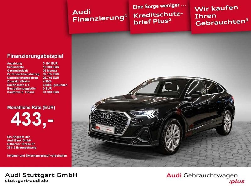 Mythosschwarz metallic Gebraucht 2022 Audi Q3 Sportback Ambiente SUV | 31.940 € (Guter Preis) - Bild 1/2