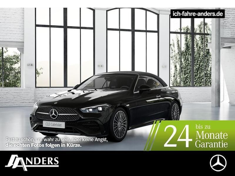 Obsidianschwarz Gebraucht 2025 Mercedes CLE200 AMG Cabrio | 61.574 € - Bild 1/2